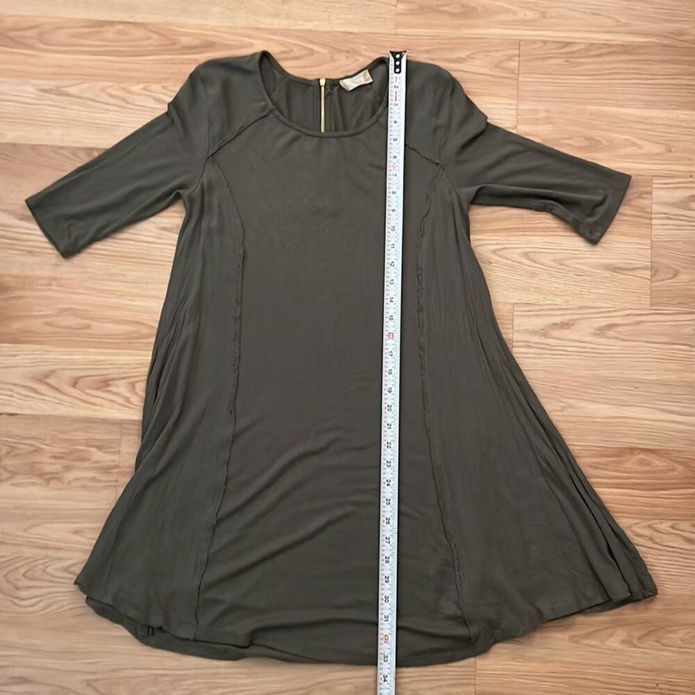 Altar'd State olive green half sleeve dress size small - Picture 10 of 11